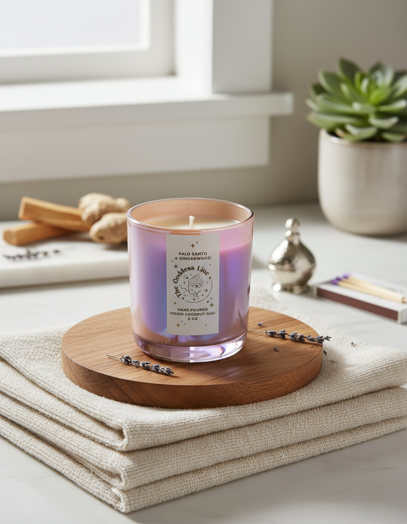 Palo Santo & Gingerwood Candle